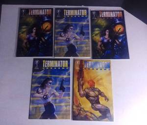 lot 1074 image: Lot of 5 Terminator Endgame Comics