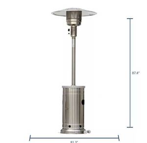 lot 13380 image: Style Selections Gas Patio Heater 1148805 Retail $175.00