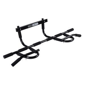 lot 13389 image: HolaHatha Home Workout Door Pull Up Chin Up Bar for Doorway Exercise Fitness Retail $18.99