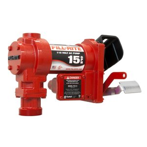 lot 13395 image: Fill-Rite FR604G Self-Priming Cast Iron 115-Volt AC Fuel Pump and Elbow Only Retail $419.99