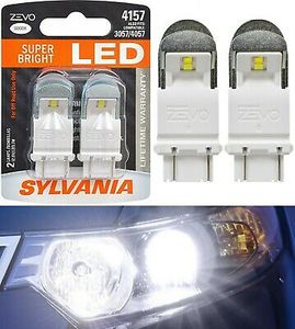 lot 13396 image: Sylvania Zevo 4157 Amber LED Bright Interior Exterior Mini Light Bulb, 2 Pack Retail $19.75