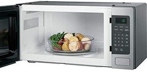 lot 13398 image: GE PEM31SFSS Profile 1.1 Cu. Ft. Countertop Microwave (Refurbished) Retail $300.99