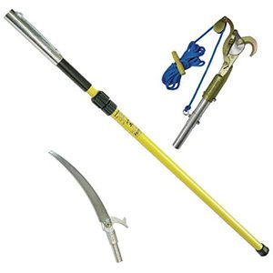 lot 13441 image: JAMESON TP-12PKG1 Telescoping Pole Saw and Tree Pruner, 6-12 Feet Retail $159.99