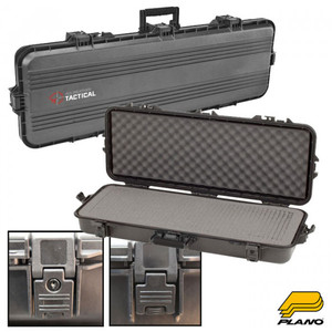 lot 13454 image: Plano PLA11842 42 All Weather Hard Sided Tactical Rifle Long Gun Case, Black Retail $169.99