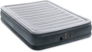 lot 13461 image: Intex Dura Beam Plus Series Comfort Plus Elevated Airbed w Built in Pump, King Retail $139.99