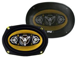 lot 13468 image: PYLE PLG69.8 6x9 8-WAY 500w Car Audio Stereo Coaxial Speakers PLG698 Retail $111.99