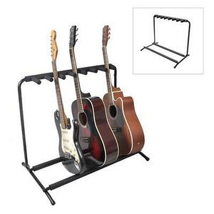lot 13470 image: Pyle PGST43 Multi Instrument 7 Slot Universal Guitar Floor Stand Rack Holder Retail $88.99