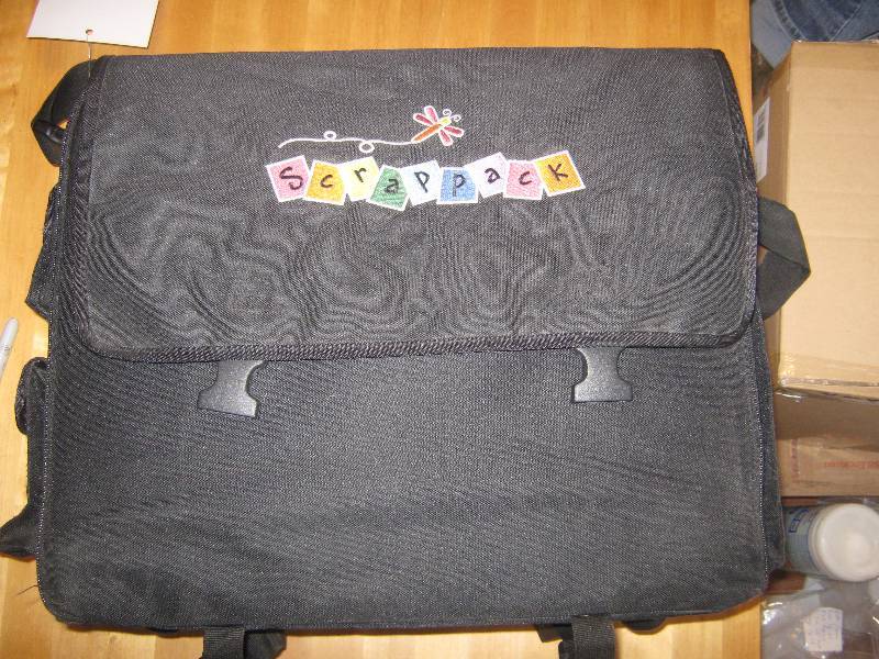 lot 3028 image: scrapack scrap booking bag with dividers and pockets 13 x 10 x 14