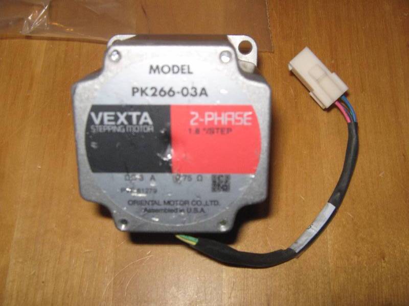 lot 3039 image: 2- Phase Vexta Stepping Motor Model PK266-03A-open box, untested