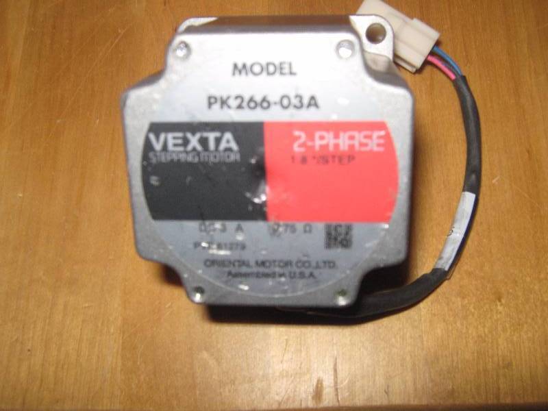 lot 3040 image: 2- Phase Vexta Stepping Motor Model PK266-03A-open box, untested