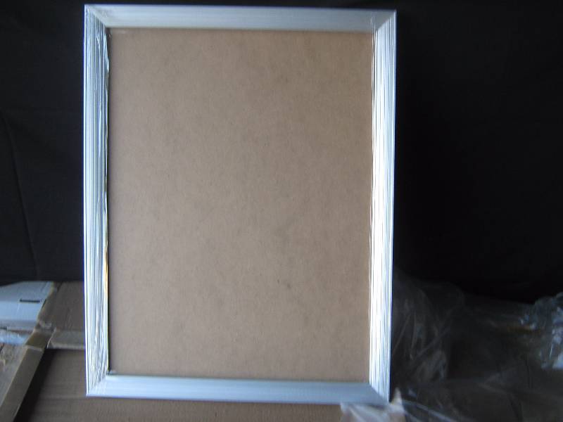 lot 3082 image: Brady Aluminum Frame, Silver Color 17 x 22 Poster frame, no glass mounting hardware included
