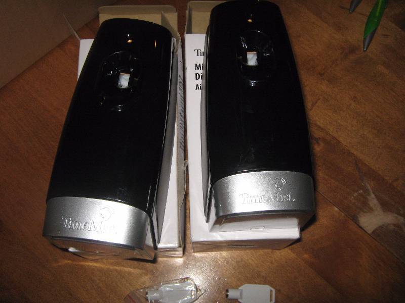 lot 3130 image: 2 ct. lot Time Mist Micro Meter Dispensers Air Freshners