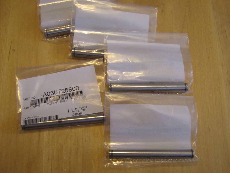 lot 3198 image: 5 ct. lot Konica Milnolta Fuser Drive Shaft AO3U725800