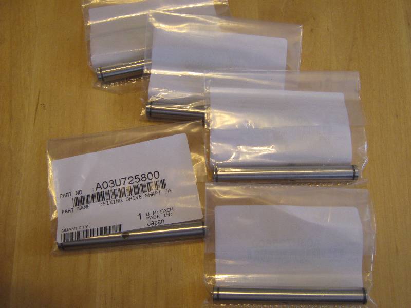 lot 3199 image: 5 ct. lot Konica Milnolta Fuser Drive Shaft AO3U725800