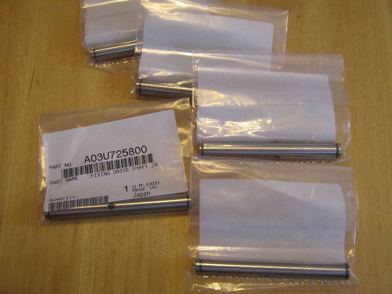 lot 3201 image: 5 ct. lot Konica Milnolta Fuser Drive Shaft AO3U725800