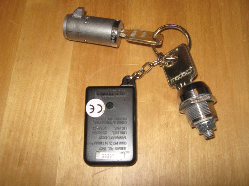 lot 3204 image: medco medical cabinet lock cylinders with keys and fob