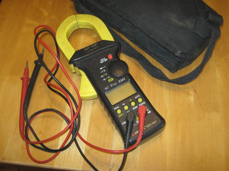 lot 3215 image: amprobe reader acd-33ot max 1000a cat 600v with carry bag