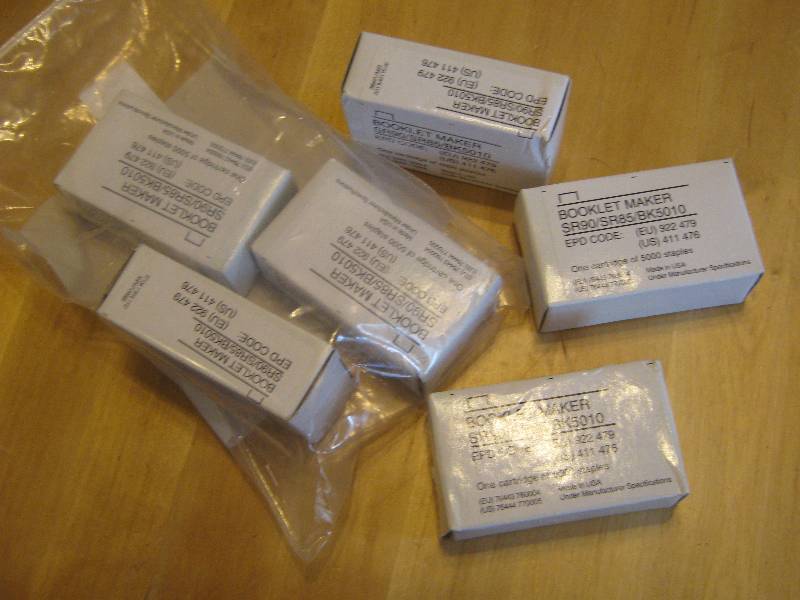lot 3219 image: 6 booklet maker staple cartridges sr90sr85bk5010