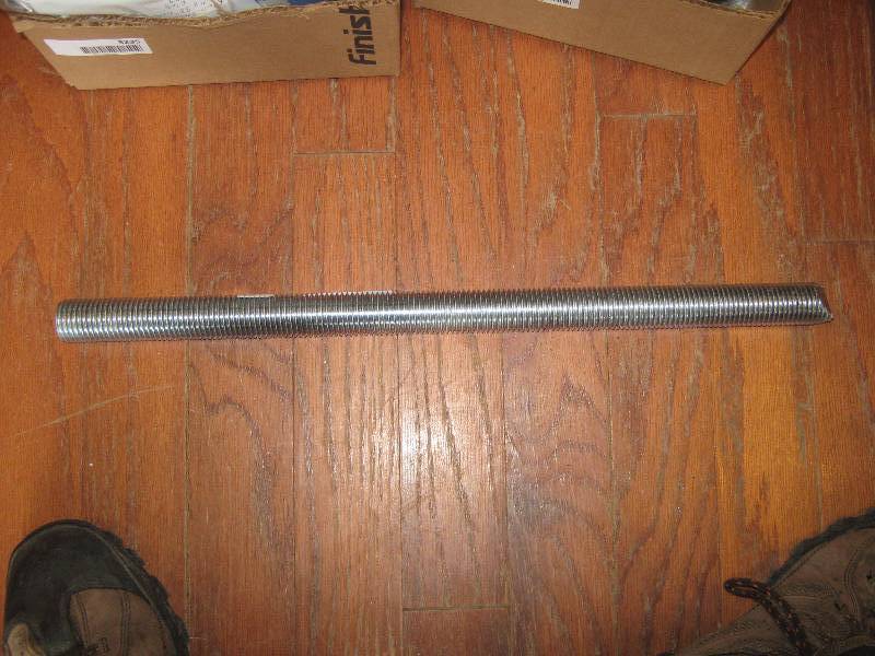lot 3231 image: 22 x 1-18 all thread threaded rod