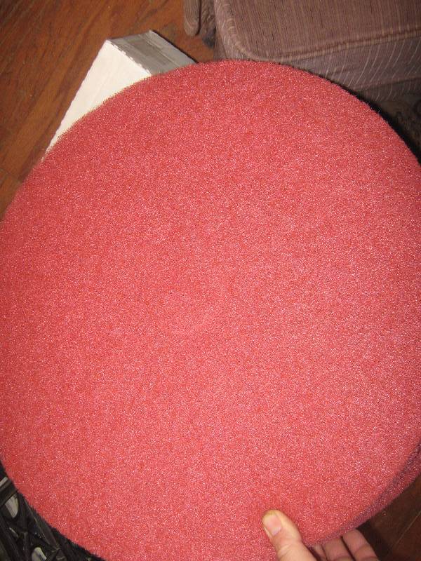 lot 3262 image: 5 count box 20 red floor scrubber pads