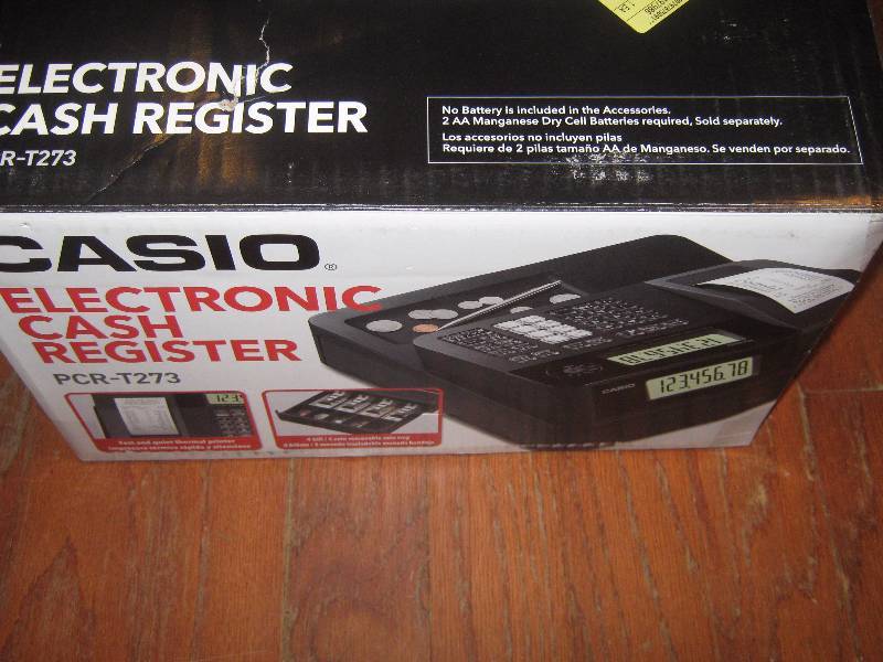 lot 3275 image: casio electronic cash register pcr-t273