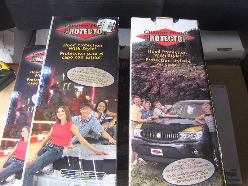 lot 3296 image: 5 count lot custom hood protectors automotive grand am