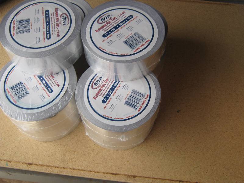 lot 3298 image: 10 rolls tvm aluminum foil tape 2 x 150 1522f 2.0 mil