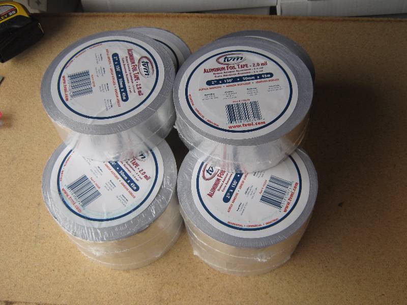 lot 3299 image: 10 rolls tvm aluminum foil tape 2 x 150 1522f 2.0 mil