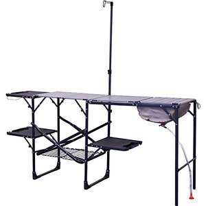 lot 6244 image: GCI Outdoor Master Cook Portable Folding Camp Kitchen , Black