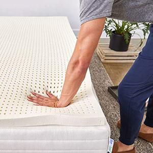 lot 6269 image: Pure Green 100% Natural Latex Mattress Topper - Medium Firmness - 3 Inch - King Size (GOLS Certified Organic)