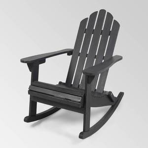 lot 6297 image: Hollywood Outdoor Adirondack Acacia Rocking Chair by Christopher Knight Home - Retail$158.49