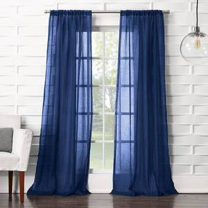 lot 6211 image: No. 918 Vida Semi-Sheer Rod Pocket Single Curtain Panel (Set Of 2)