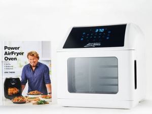 lot 6262 image: Power Air Fryer 10-in-1 Pro Elite Oven 6-qt with Cookbook- Retail$93.99