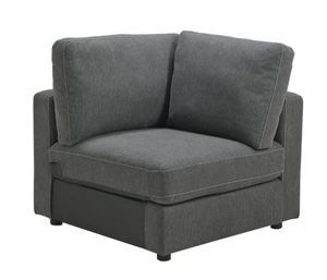 lot 6304 image: Candela Contemporary Wedge, Gray - 37W x 37D x 37H- Retail$459.99