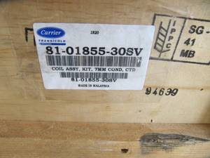 lot 4099 image: NEW Carrier Transicold Coil ,Assy, Kit 7MM, COND , CTD PN# 82-01855-30SV
