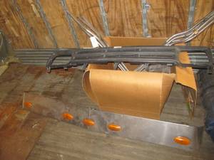lot 4125 image: Chrome Truck Visor   Plastic  bumper  Bumper Guide Guards