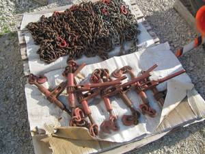 lot 4131 image: Large Pallet of Chain Binders and Chains