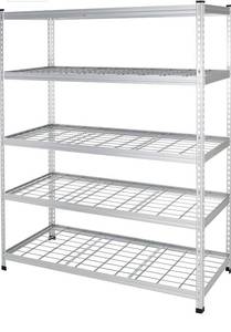 lot 47375 image: Heavy Duty Storage Shelving Unit  Double Post, Aluminum