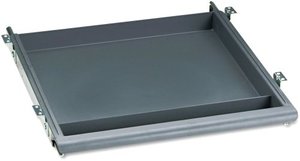 lot 24646 image: Iceberg ICE95452 Aspira High-Density Polyethylene Utility Drawer, 14 Width x 1-12 Height x 14-12 Depth, Charcoal
