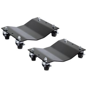 lot 25427 image: PENTAGON Tools 5061 Tire Skates 2 Tire Wheel Car Dolly Ball Bearings Skate, 12 (Pack of 2) Rated at 6000lbs. , Black