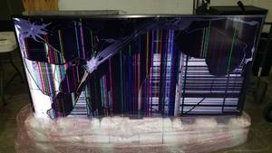 lot 47433 image: Sony - 85 ClassX900H Series LED 4K UHD Smart Android TV-  SCREEN IS DAMAGED