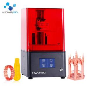 lot 24532 image: NOVA3D Bene4 LCD 3D Printer with 4.3 Smart Touch Screen - 5.1 x 2.8 x 5.9 Print Size - Metal Body - Resin Printer - Large Memory &amp WiFi Printing
