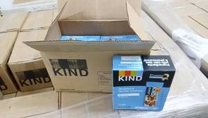lot 100011 image: Kind Bars Blueberry Vanilla & Cashew Gluten Free Low Sugar 1.4 Oz 12 Count Per Box- 2 Boxes. 24 Total Bars
