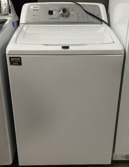 lot 7112 image: Maytag Bravos HE White Top Load Washer