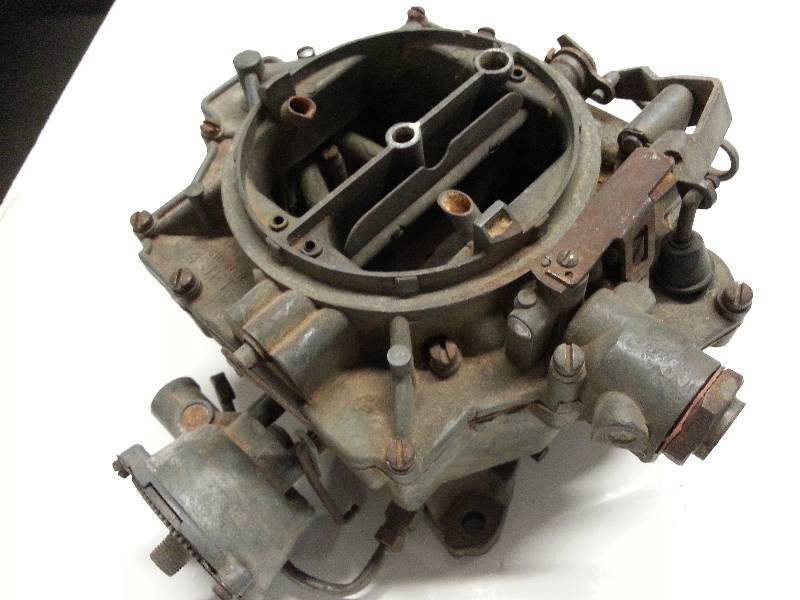 lot 1484 image: Original GM most likely a Chevy Rochester 4 JET factory used 4 barrel carburetor