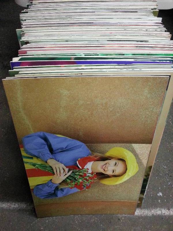 lot 1487 image: Over 100 beautiful color photos mounted on a foam board for display or maybe just panel your rec room with these 30 X 21 poster boards.