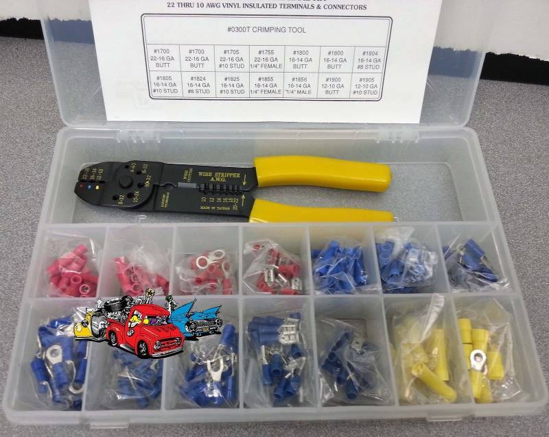 lot 9041 image: NEW Race trailer shop service department automotive wire terminals pliers assortment.