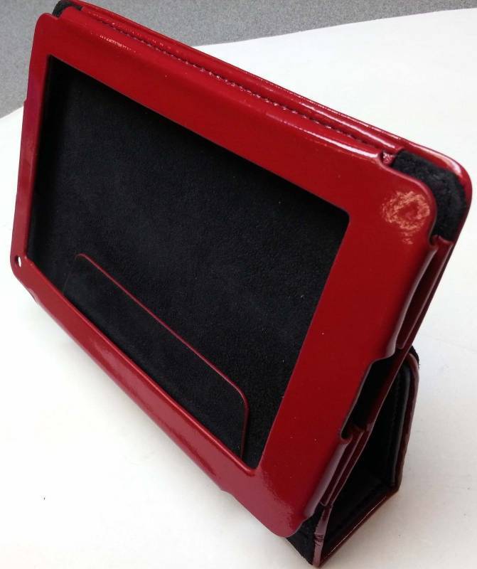 lot 9068 image: Very sharp Dark Red & Black new Moxy Folio Case for Kindle Fire Griffin GB35414