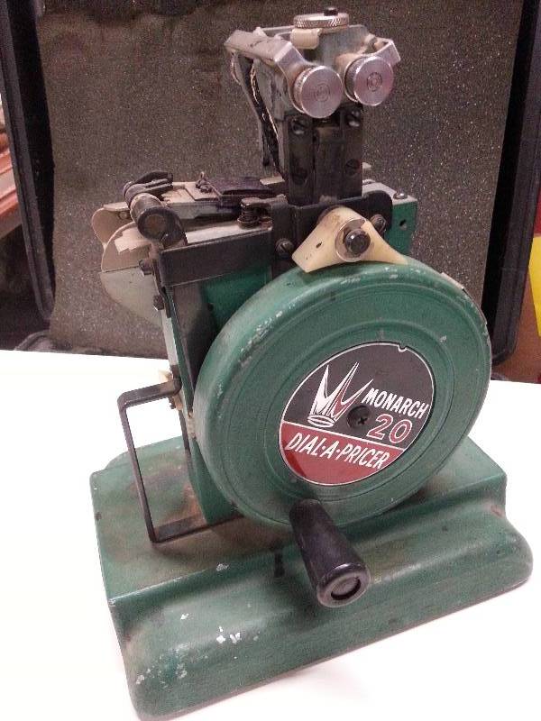 lot 1540 image: If you ever worked at TG&Y, you probably used on of these Monarch 20 Dial-A-Pricer.
