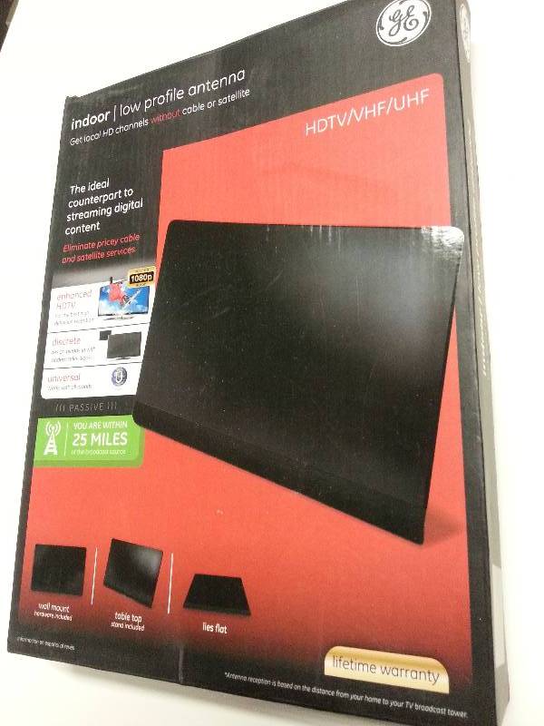 lot 1555 image: This GE (General Electric) enhanced HDTV antenna system allows you to optimize your (no cable or Dish) FREE digital channels